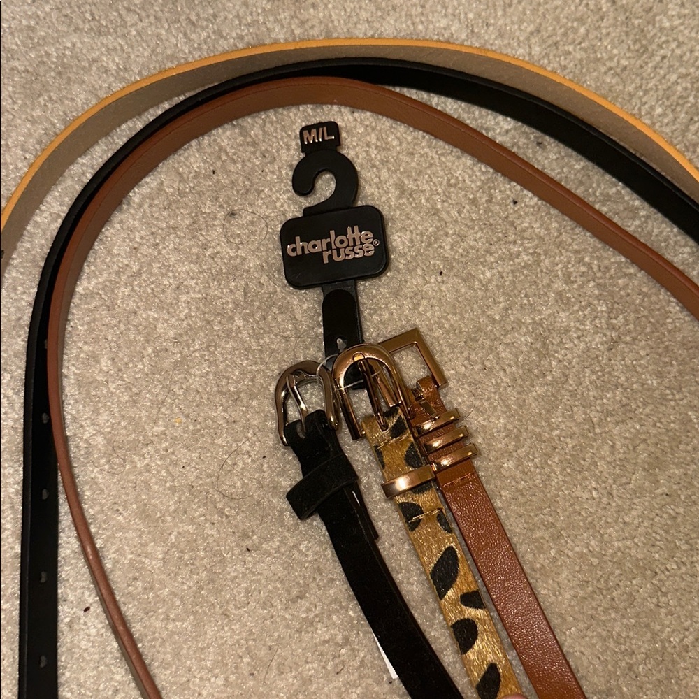 *NWT* Charlotte Russe skinny belt set
